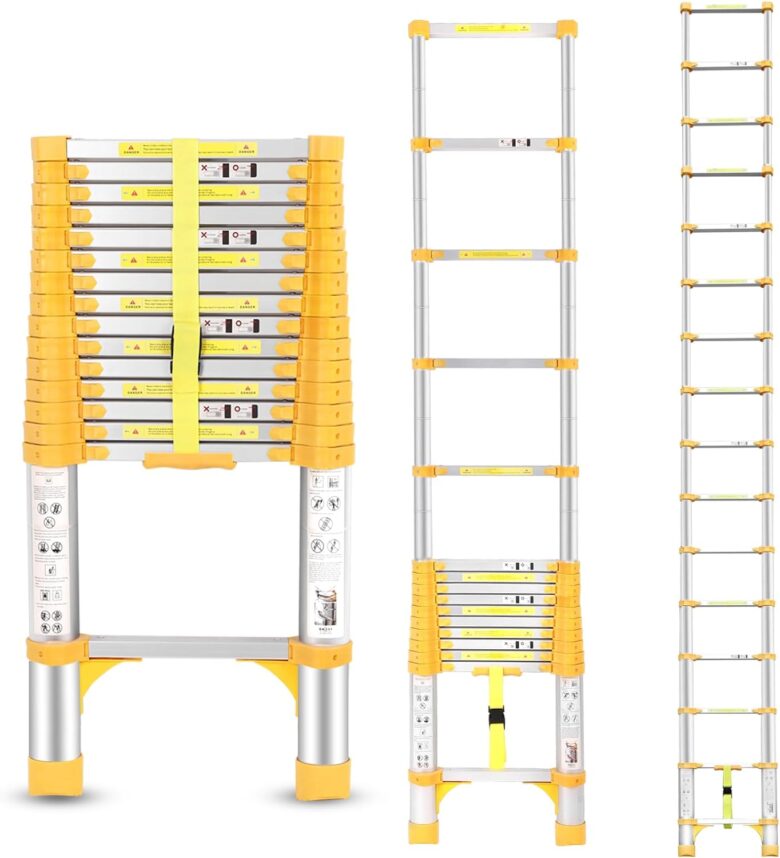 boweiti 15'5 ft telescoping ladder