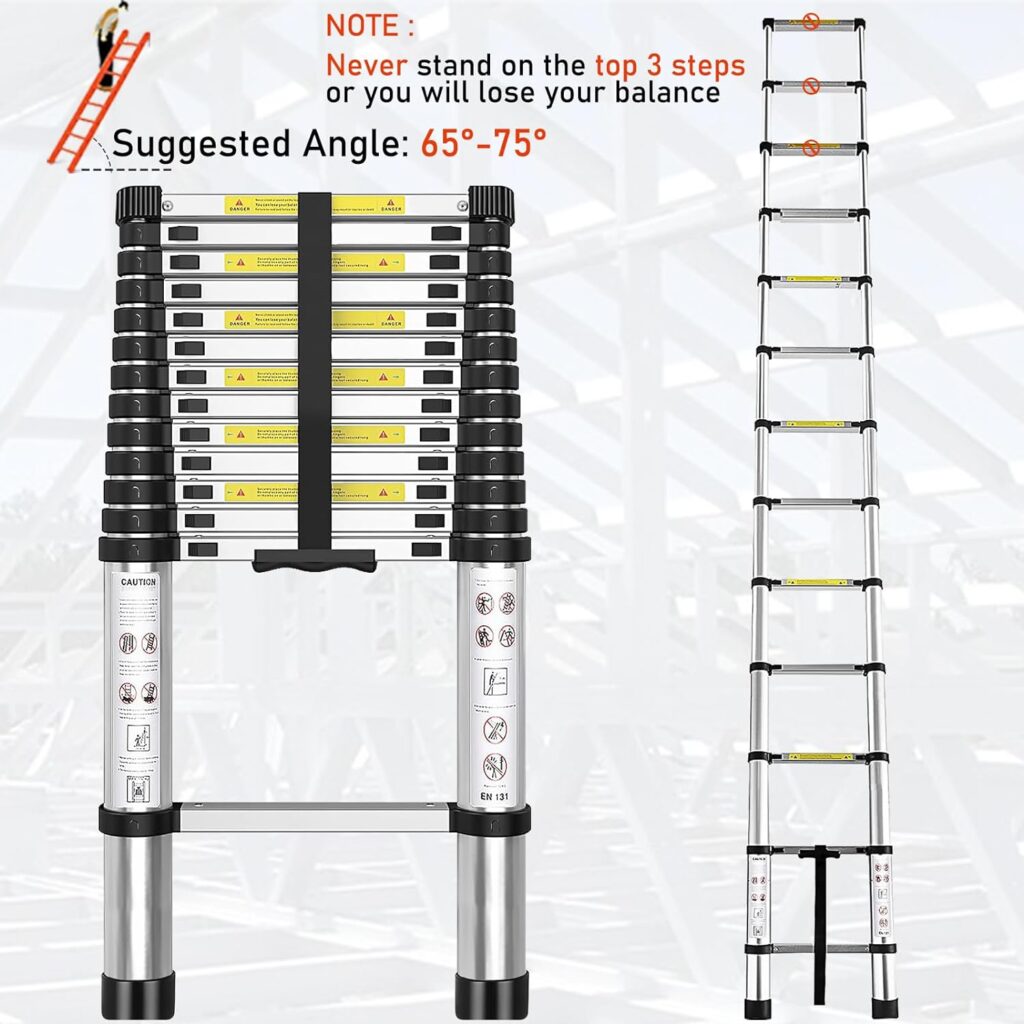 archom 8'5 ft aluminum telescoping ladder